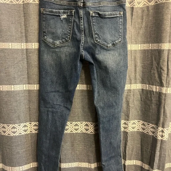 Vervet by Flying Monkey Distressed Jeans size 25 Fringe Ankles - Picture 6 of 7